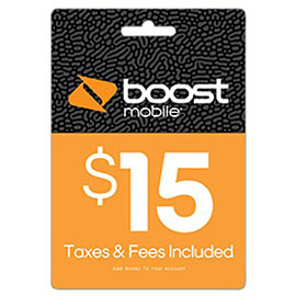 $15 Boost Mobile Re-Boost Card