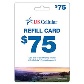 US Cellular $75 Prepaid Card