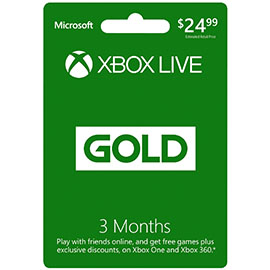 3 Month Xbox Live Gold Membership