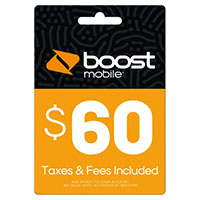 $60 Boost Mobile Re-Boost Card