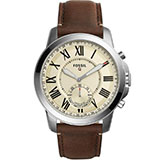 Fossil Q Grant Dark Brown Leather Hybrid FTW1118P