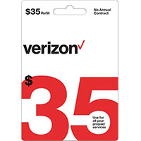 Verizon $35 Prepaid Refill Card
