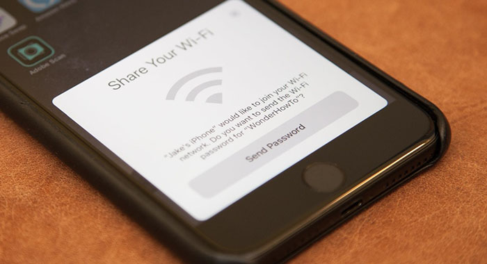 iOS 11 wi-fi sharing