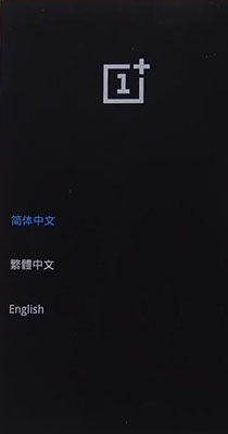 OnePlus Hard Reset Language Menu reboot