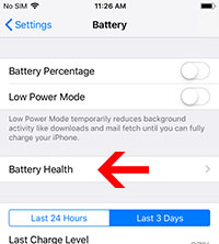 Battery Health - Arrow