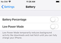 low power mode off