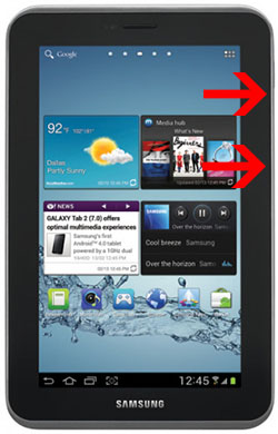 samsung galaxy tab 2 - all buttons